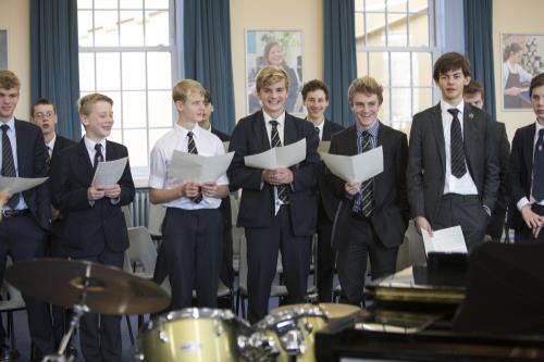 Boys take their place in the Chapel Choir