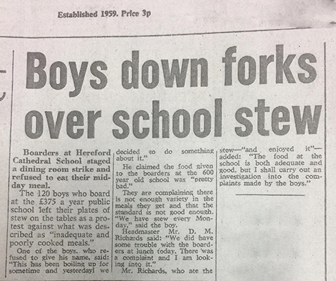 The original story in the Evening News