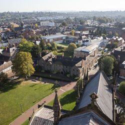 Aerial view of Cathedral Close