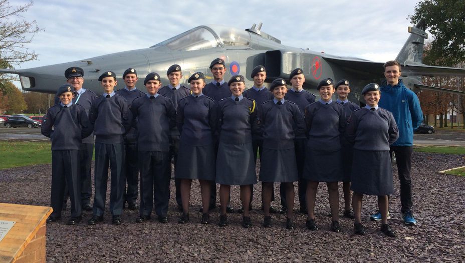 CCF RAF Cadets at RAF Cosford