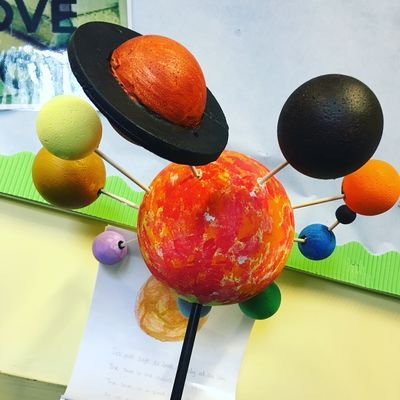Year 5 pupils' stellar Solar System homework | Hereford Cathedral School