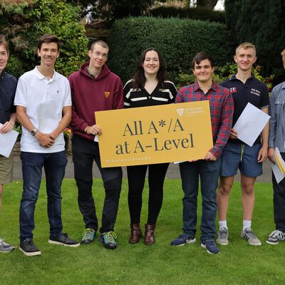 A-Level students all grade A*A